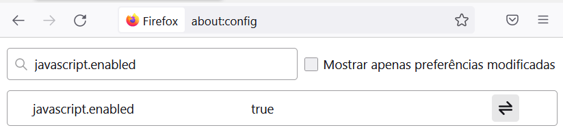 habilitar JavaScript no Mozilla Firefox